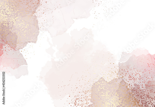 Beige quartz geode vector design watercolor frame