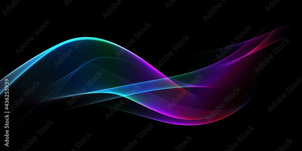 Fototapeta premium Awesome colorful wave abstract background 