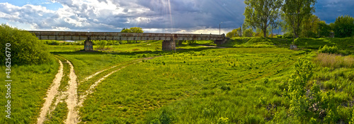 Stary most kolejowy na Kanale Ulgi, miasto Gorzów Wielkopolski
