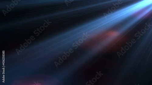 Spotlight light. Light source, studio lighting, walls. Light rays, light effect. 4K video.
