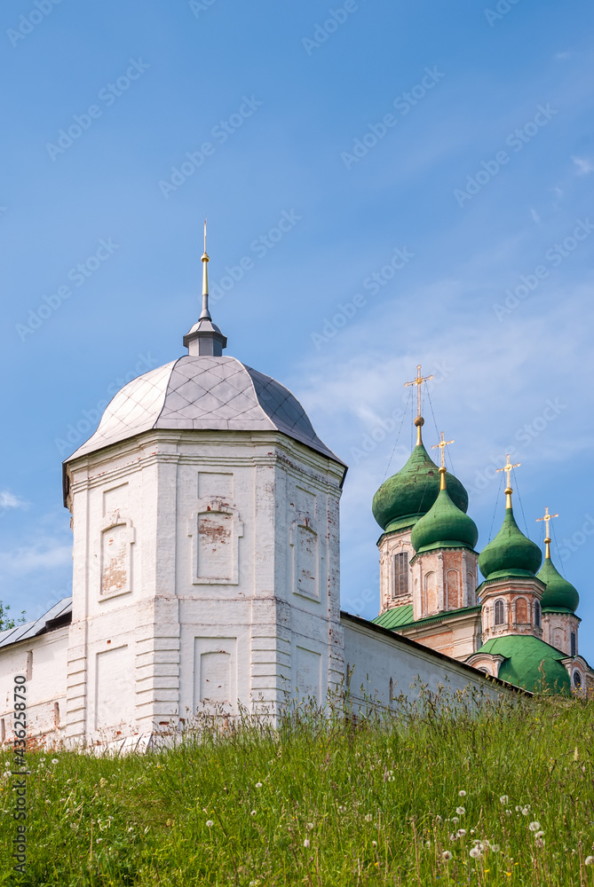 Uspensky Goritsky Monastery. Summer landscape. Pereslavl-Zalessky.