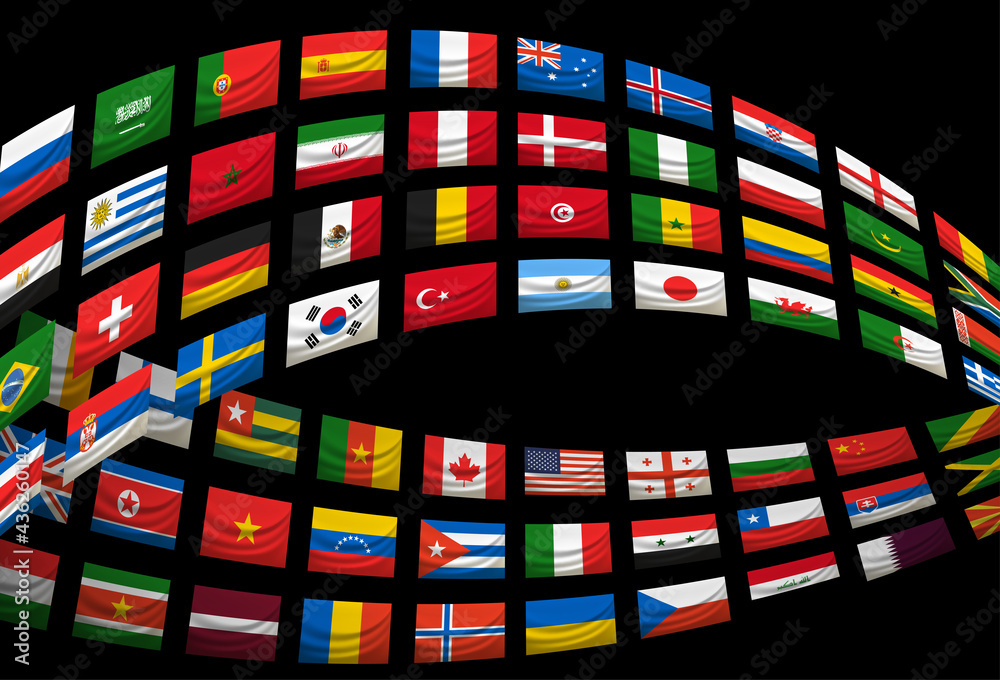 World countries flags vector concept World countries flags vector concept
