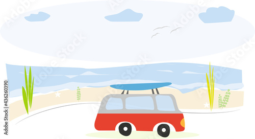 Ökologisch Camping in der Natur mit E-Mobilität am Meer