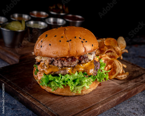 Great double beef burger
