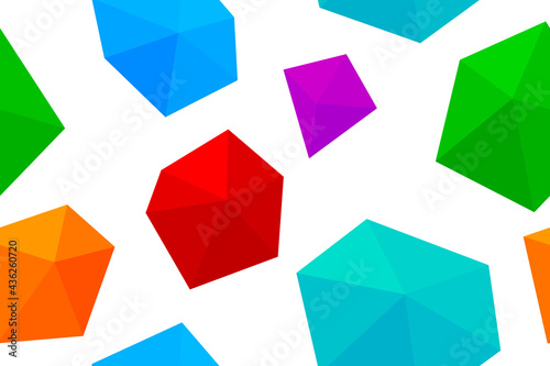 Free Download Colorful polygon triangular geometric abstract seamless background. Vector illustration in eps 10 for wall decoration, cover, brochure and business. - GFXLoad