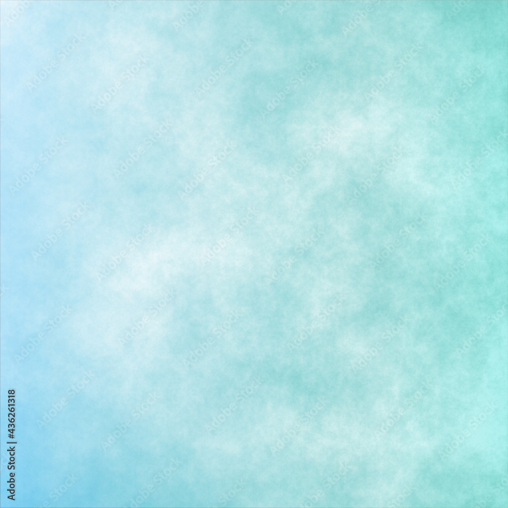 Gradient color blue and green paper. Sky and cloud background.	