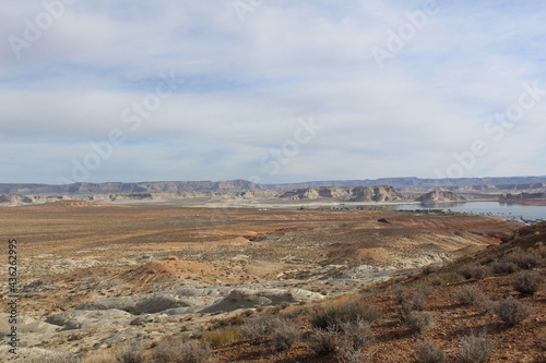 Colorful valleys along the Colorado River in Glen Canyon National Recreation Area, north Arizona