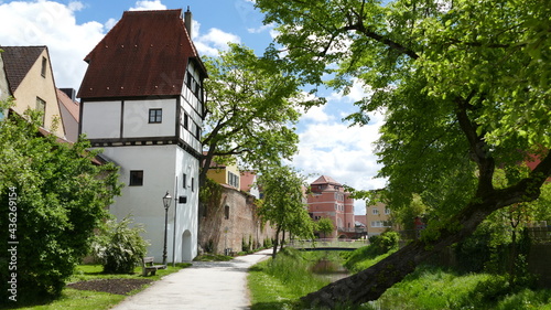 Promenade an der Kleinen Wörnitz Donauwörth