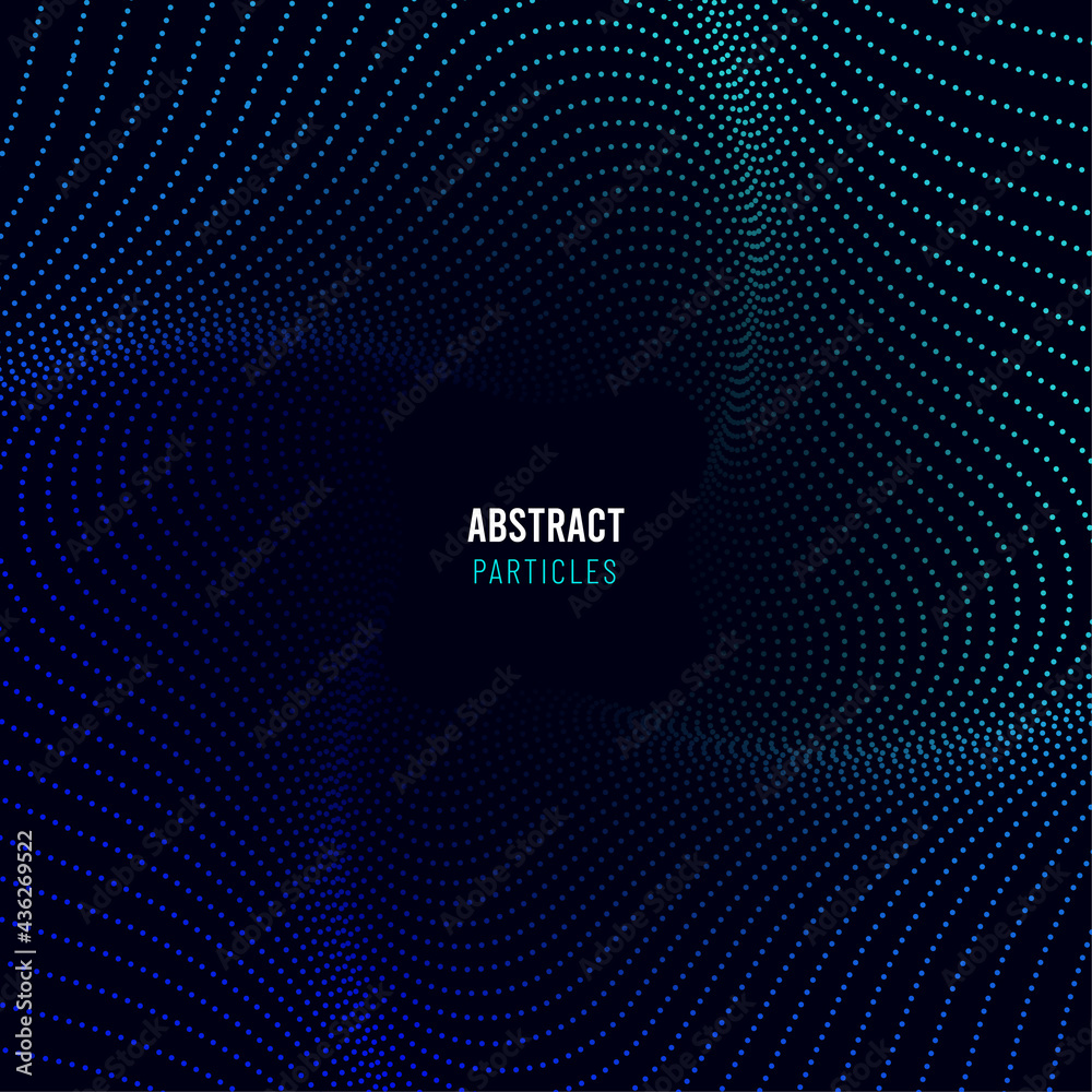 Abstract Technology background Circular Green-Blue gradient background ...