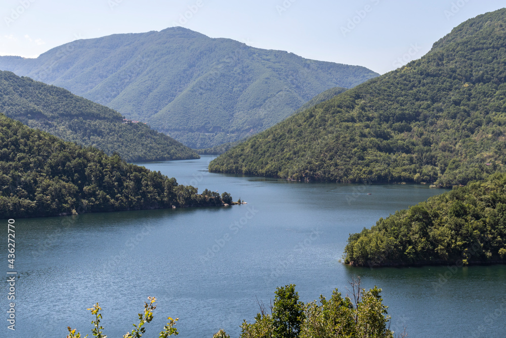 Obraz premium Amazing ladscape of Vacha Reservoir, Bulgaria