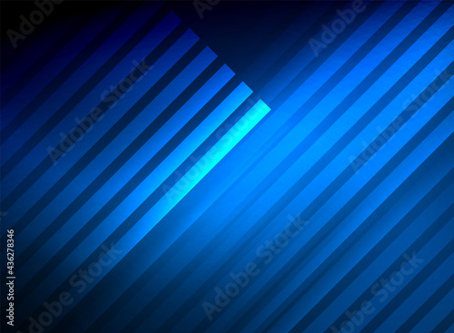 Bright neon color techno abstract background, shiny glowing neon lines in the dark background