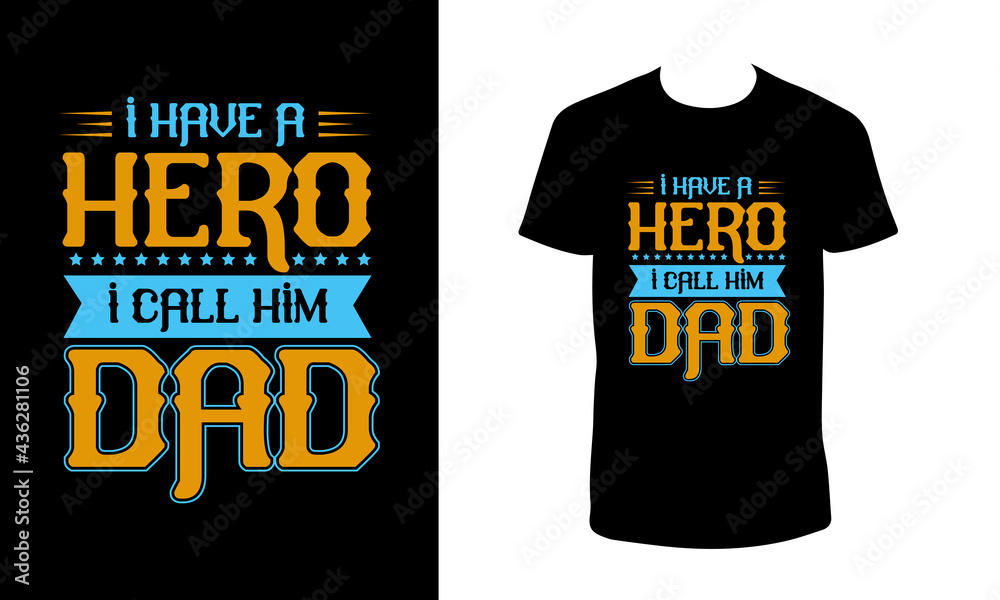 Father's day T- shirt Design with awesome typography for present and greetings. typography t shirt.