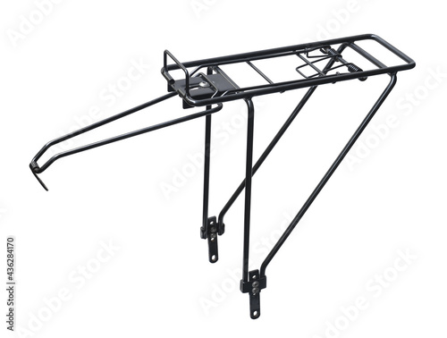 Rear bike pannier rack (with clipping path) isolated on white background