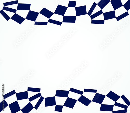 flag race icon finish vector template	
