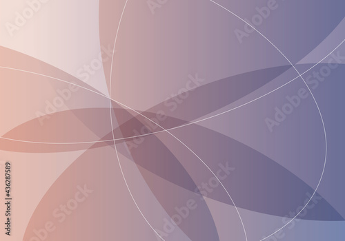 スモーキーな紫とピンクのエレガントなグラデーションの曲線の抽象背景イラスト