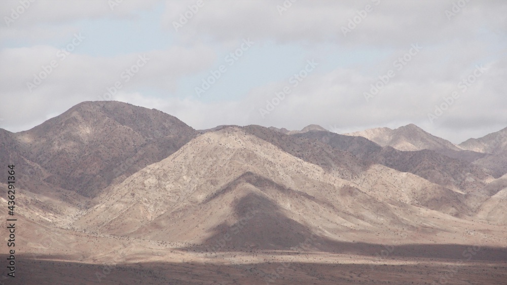 Cloudy mountains and Sky