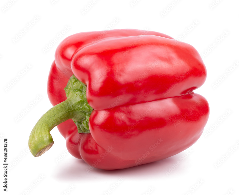 Close up of red peppers isolated on white background Close up of red peppers isolated on white background