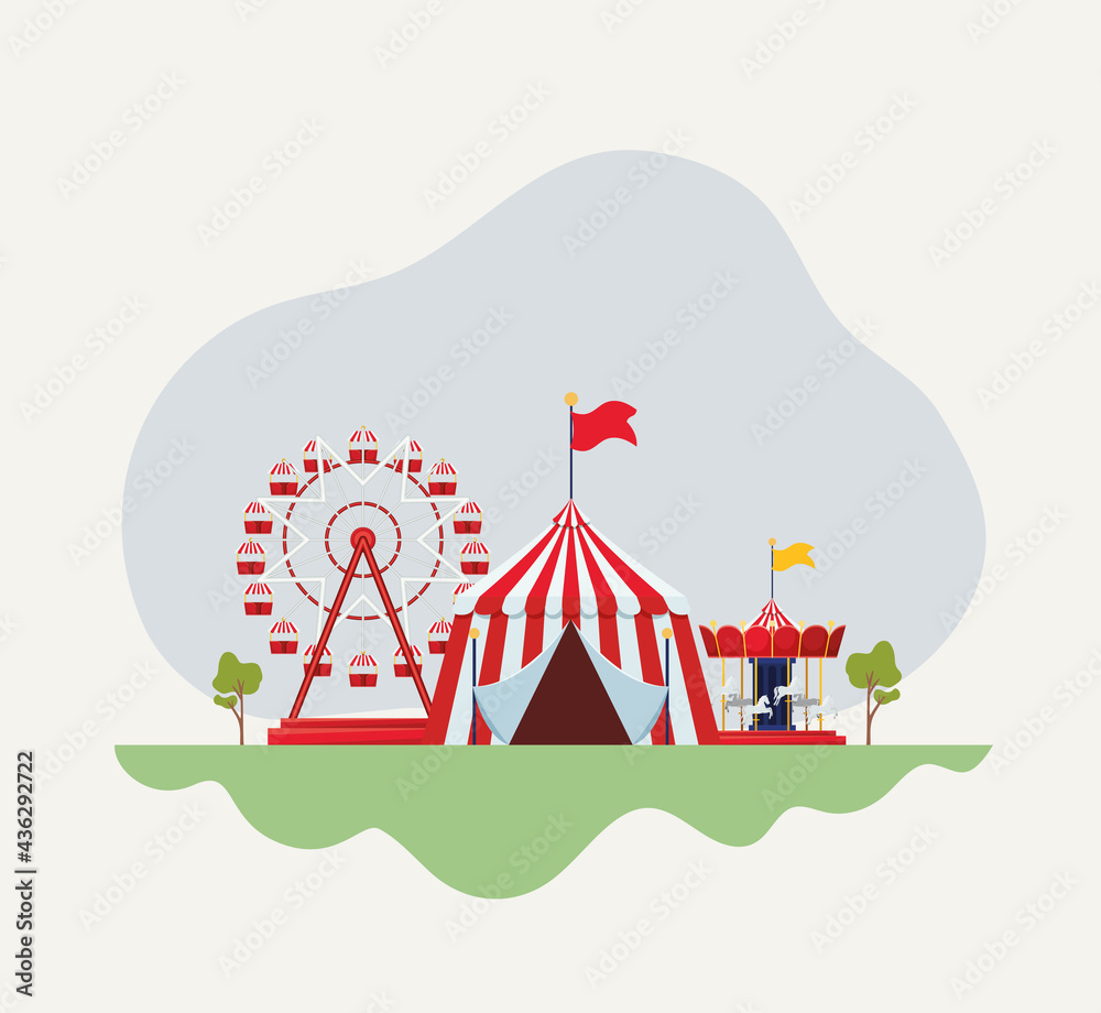 Fototapeta premium carnival and attractions