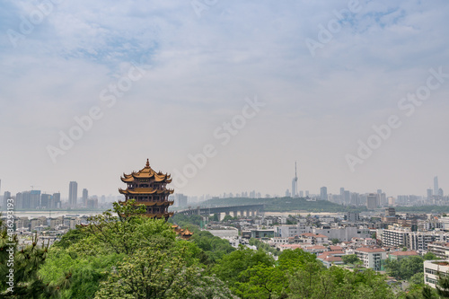 Ancient Yellow Crane Tower in Wuhan, Hubei, China.