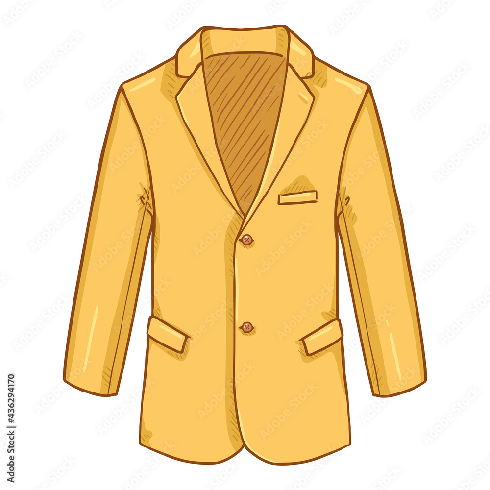 Blazer. Suit Jacket Vector Cartoon Illustration. Blazer. Suit Jacket Vector Cartoon Illustration.