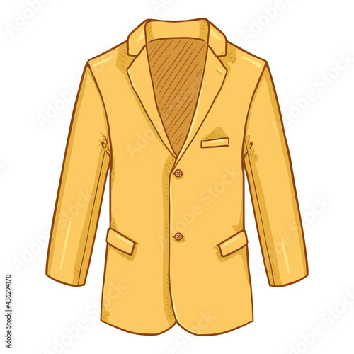 Blazer. Suit Jacket Vector Cartoon Illustration.