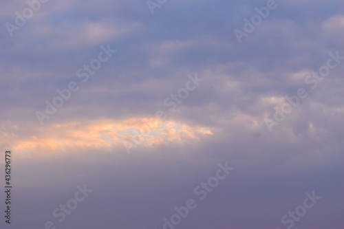 Beautiful view of blue cloudy sky background