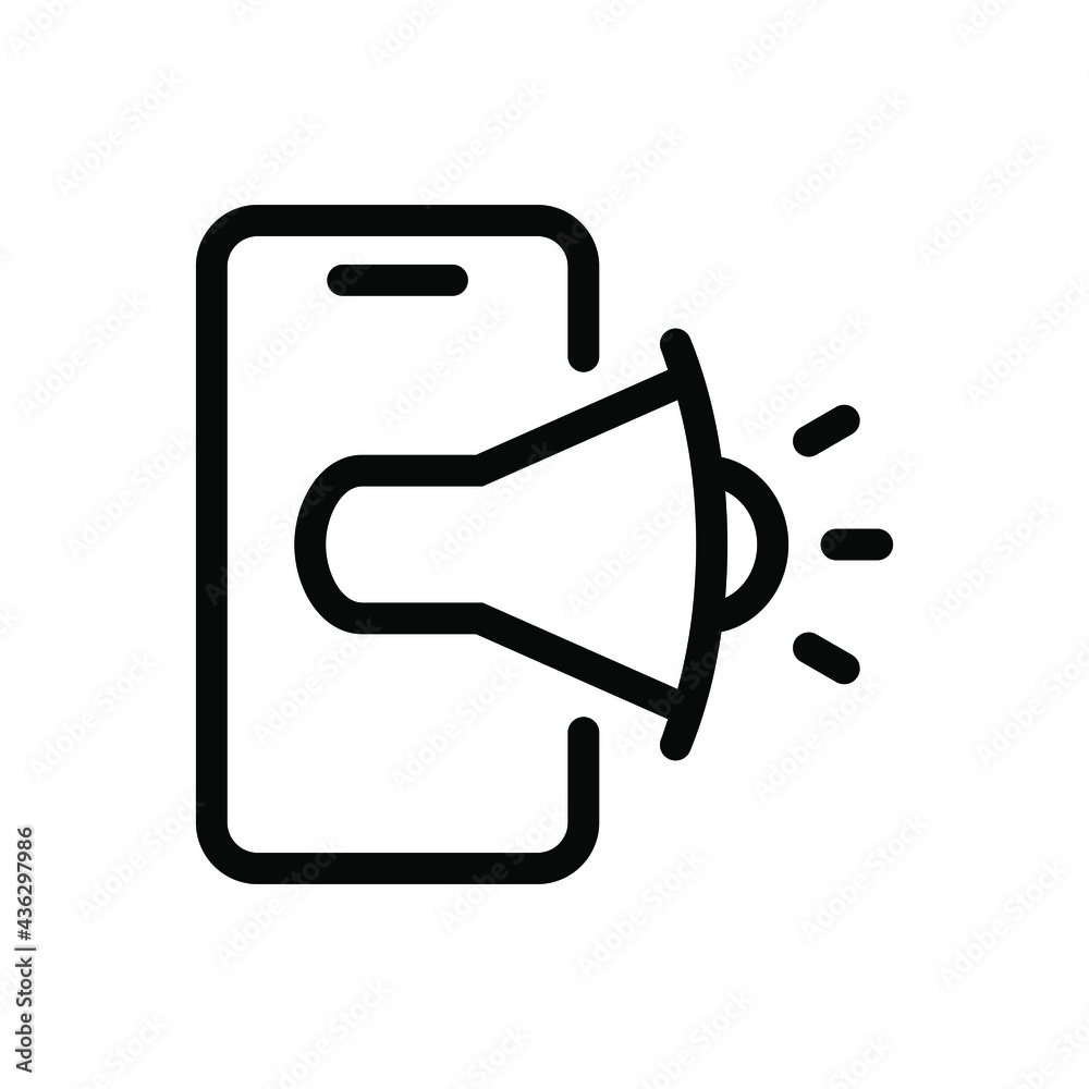 Mobile marketing icon Mobile marketing icon