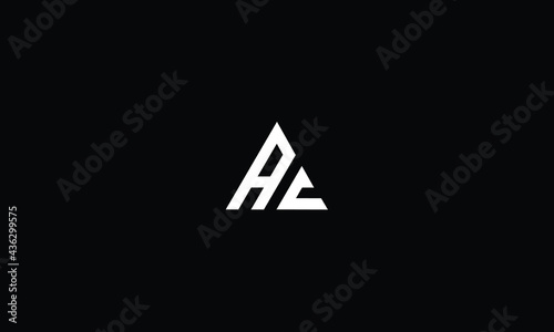 AC elegant logo template vector file .eps 10, text and color 