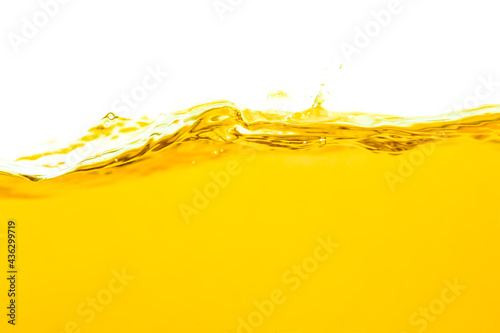 Oil surface ripple transparent on white background