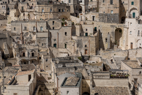 Matera Basilicata streets panorama