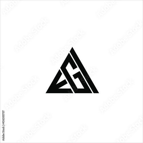 E G I letter logo abstract creative design. E G I unique design