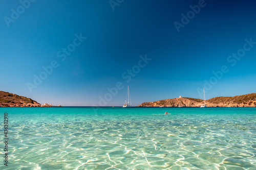 Fototapeta Naklejka Na Ścianę i Meble -  Turredda beach, Sardinia, in a summer day