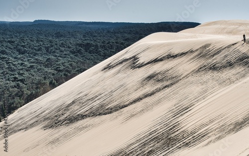 Le Monde vu depuis la dune du Pilat 