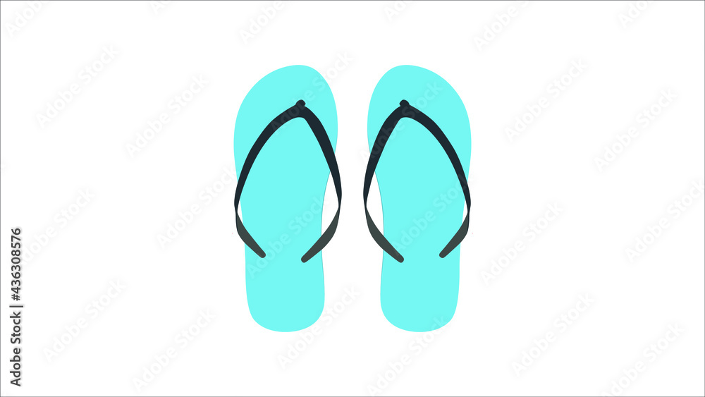 Flip flops isolated on a white background