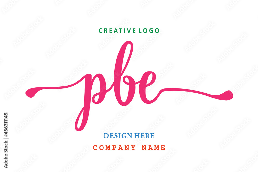 PBE lettering logo is simple, easy to understand and authoritative