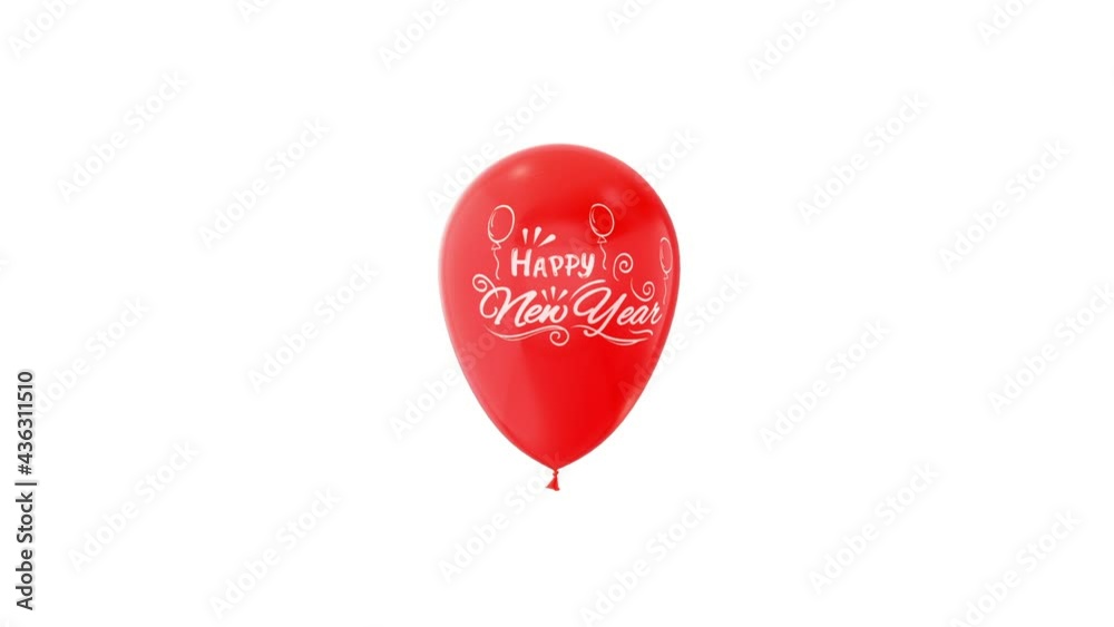 Merry Christmas New Year Celebration Balloon Loop Animation with Luma Matte and Green screen Merry Christmas New Year Celebration Balloon Loop Animation with Luma Matte and Green screen