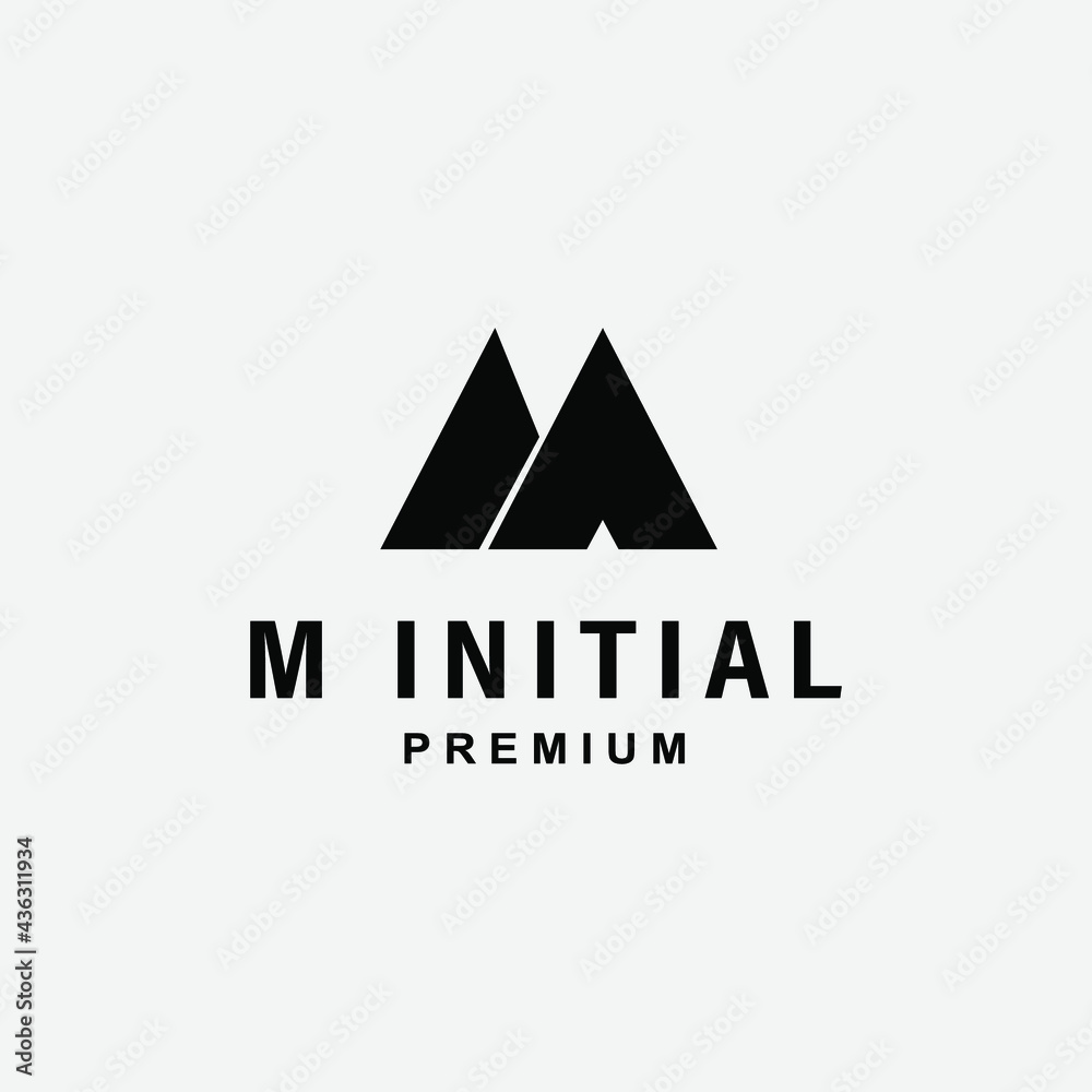 Initial letter M monogram logo creative design vector Initial letter M monogram logo creative design vector