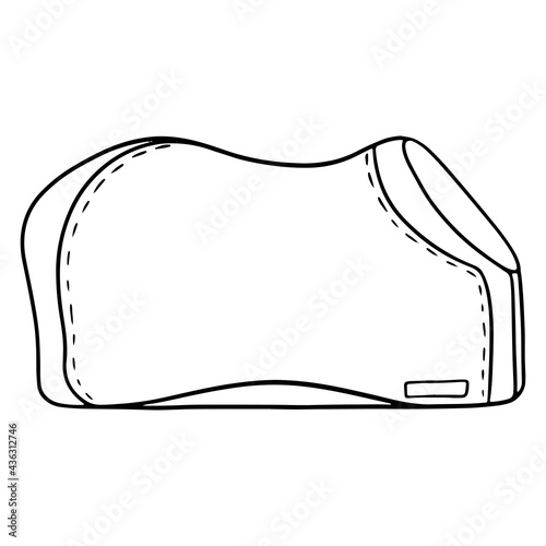 Harness for a horse a protective blanket for walking a horse vector illustration in line style for a coloring book