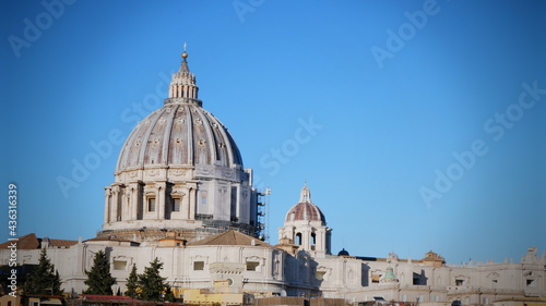 View of San Peter basilica