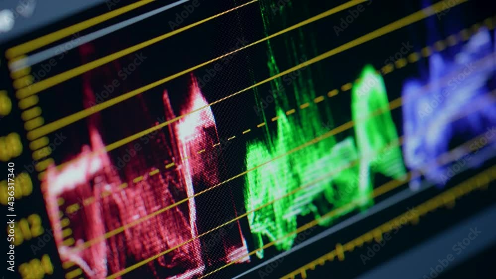 Work in a computer program. Color line curve and color balance. Color ...