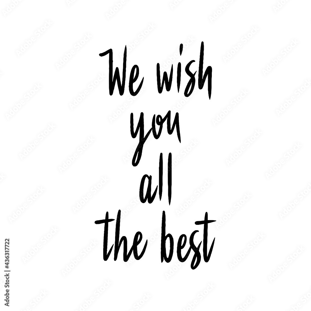 we-wish-you-all-the-best-hand-lettering-stock-vektorgrafik-adobe-stock