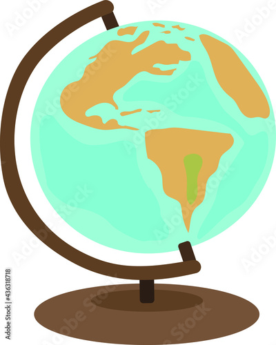 globe in hand
