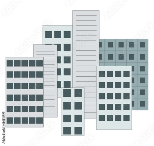 illustration of modern building
