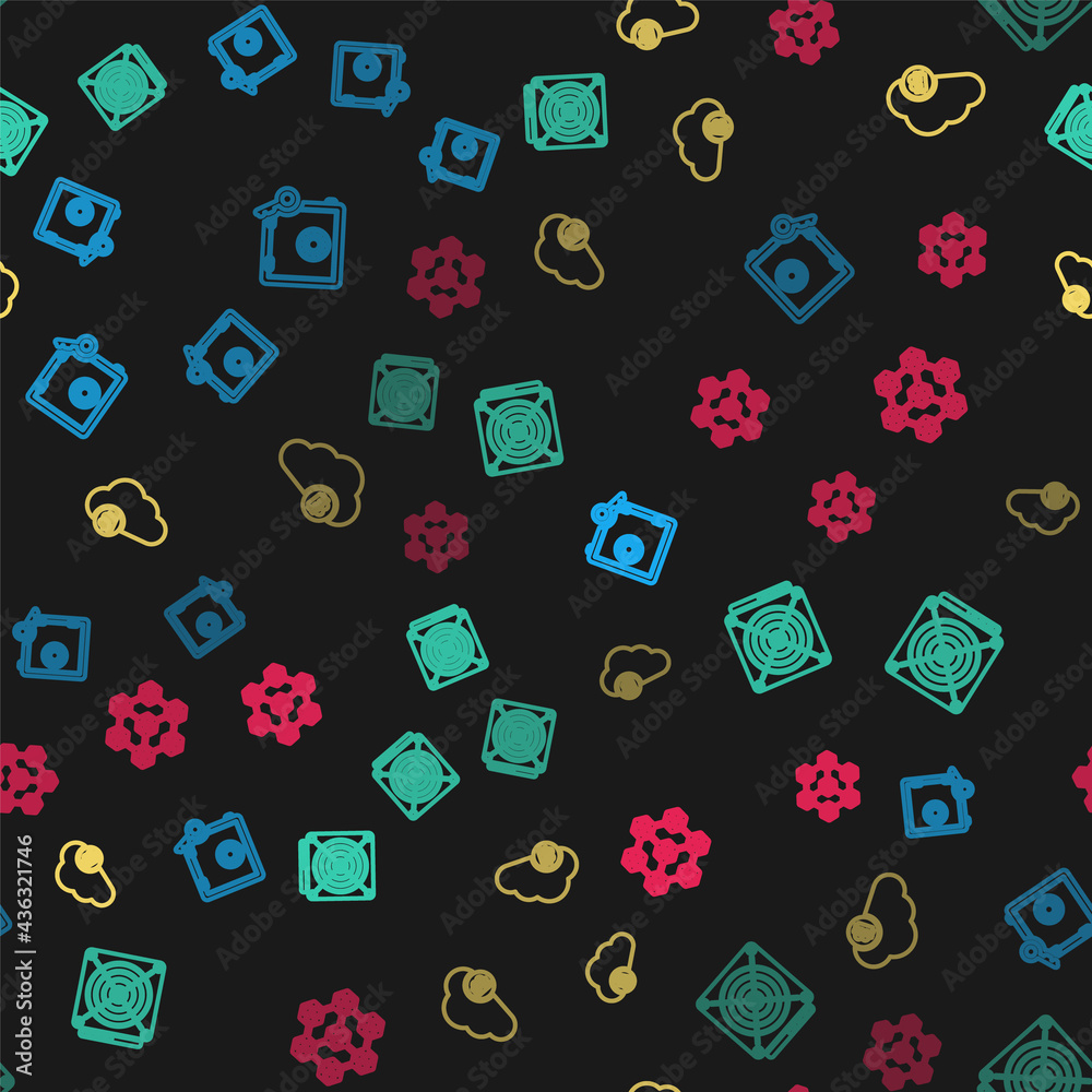 Set line Proof of stake, ASIC Miner, Cryptocurrency cloud mining and Blockchain technology on seamless pattern. Vector Set line Proof of stake, ASIC Miner, Cryptocurrency cloud mining and Blockchain technology on seamless pattern. Vector