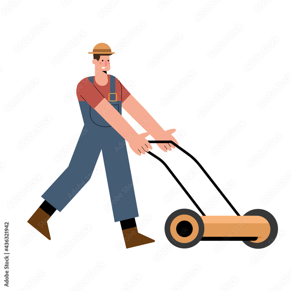 male gardener with pruner male gardener with pruner