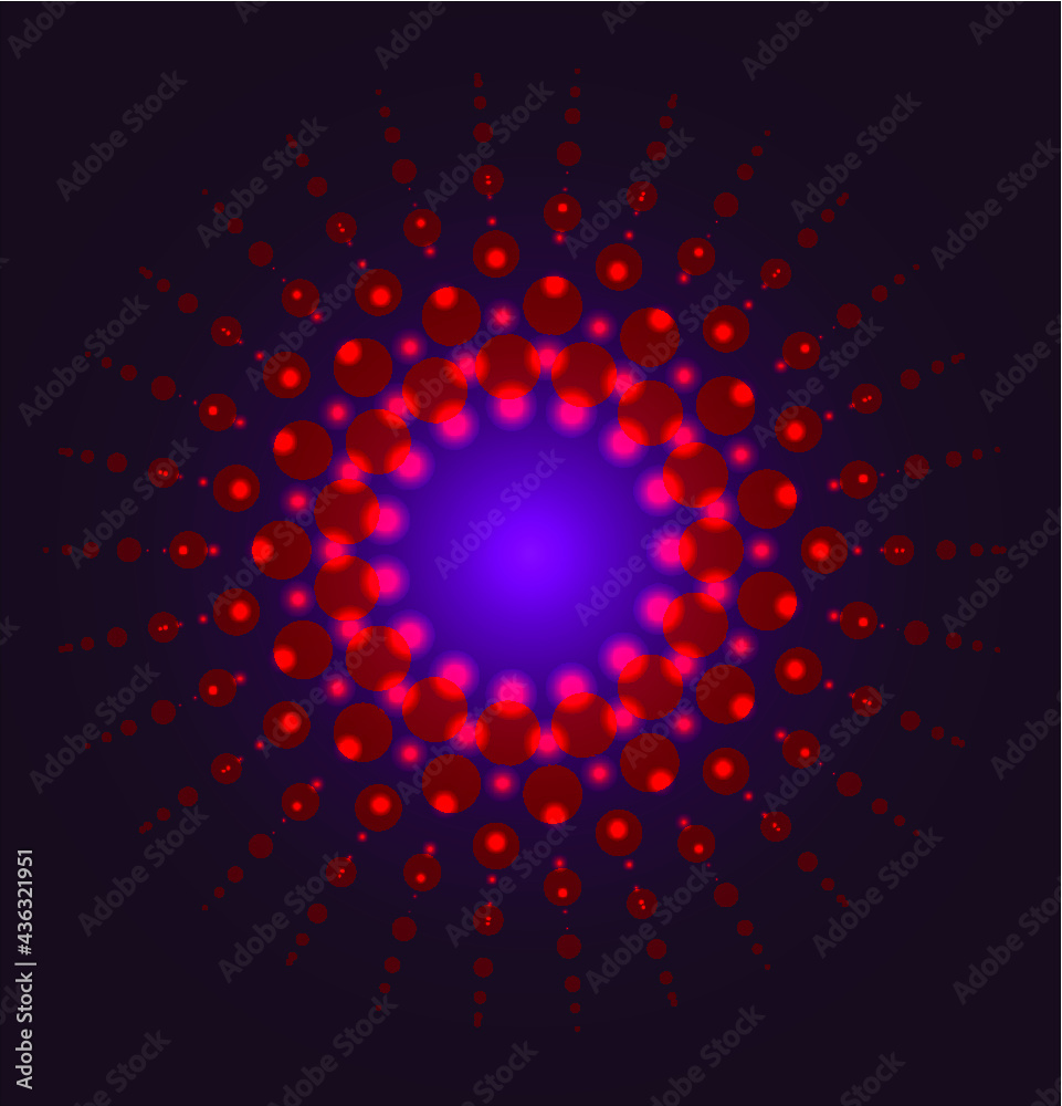 Vector illustration of the logo of the circles