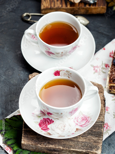 cup of tea with lemon