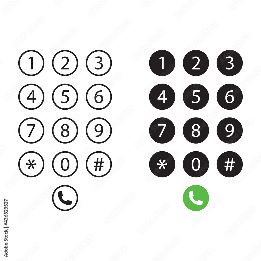 Interface keypad icon Interface keypad icon