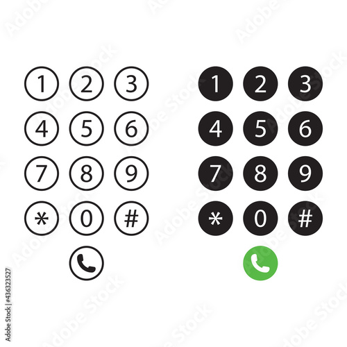 Interface keypad icon