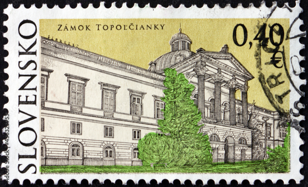 Postage stamp Slovakia 2010 Castle of Topolcianky